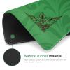 35.4 * 35.4 Inches Anti-Slip and Noise-reducing Mahjong Mat, Large-Sized Game Mahjong Table Mat,with a Black Storage Bag, Suitable for Mahjong, Poker, Card Games, Dominoes(Green) view 3