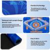 35.4 * 35.4 Inches Anti-Slip and Noise-reducing Mahjong Mat, Large-Sized Game Mahjong Table Mat,with a Black Storage Bag, Suitable for Mahjong, Poker, Card Games, Dominoes(Blue) view 3