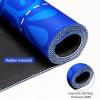 35.4 * 35.4 Inches Anti-Slip and Noise-reducing Mahjong Mat, Large-Sized Game Mahjong Table Mat,with a Black Storage Bag, Suitable for Mahjong, Poker, Card Games, Dominoes(Blue) view 4