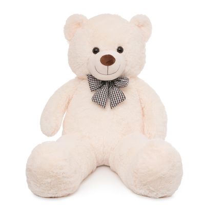 47 inch Big Giant Teddy Bear Stuffed Animals, White Cream Soft Plush Life Size Bear Toy All Ages Gift for Children/Girlfriend/Valentine's Day/Christmas/Birthday/Baby Shower/Wedding/Party Decorations
