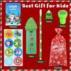 Budbof 168 Pcs Christmas Party Favors for Kids Bulk, 24-Pack School Stationery Set with Notebook Pencils Erasers Rulers Treat Bags for Classroom Gift Exchange Students Prizes Reward view 3