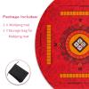 35.4 * 35.4 Inches Anti-Slip and Noise-reducing Mahjong Mat, Large-Sized Game Mahjong Table Mat,with a Black Storage Bag, Suitable for Mahjong, Poker, Card Games, Dominoes(Red) view 2