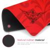 35.4 * 35.4 Inches Anti-Slip and Noise-reducing Mahjong Mat, Large-Sized Game Mahjong Table Mat,with a Black Storage Bag, Suitable for Mahjong, Poker, Card Games, Dominoes(Red) view 4