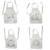 20 Pcs DIY Child Apronsfor Boys Girls 15.7 * 19.6inch DIY Painting White Apron Bulk Fun Educational Craft Coloring for Baking Kitchen Cooking Classroom Party view 1