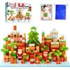 101 PCS Magnetic Blocks (0.8") with Magnetic Theme Board for Stable & Immersive Play, STEM Building Toys & Montessori Toys for Kids Age 3-12, Creative Stacking Blocks, A Perfect Kids Birthday Gift view 1