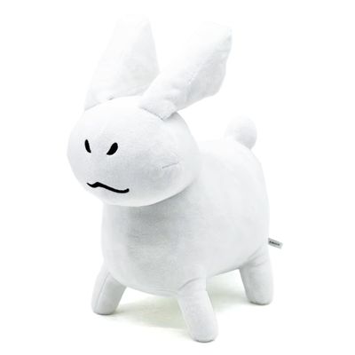 Adenzai 11 Inch White Gubby Plush Toy, Stuffed Figure Pillow for Home Decor, Collectible Gift for Video Game Fans, Kids, and Adults Cute Halloween Plush Toy(Rabbit White Plush)