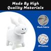 Adenzai 11 Inch White Gubby Plush Toy, Stuffed Figure Pillow for Home Decor, Collectible Gift for Video Game Fans, Kids, and Adults Cute Halloween Plush Toy(Rabbit White Plush) view 3