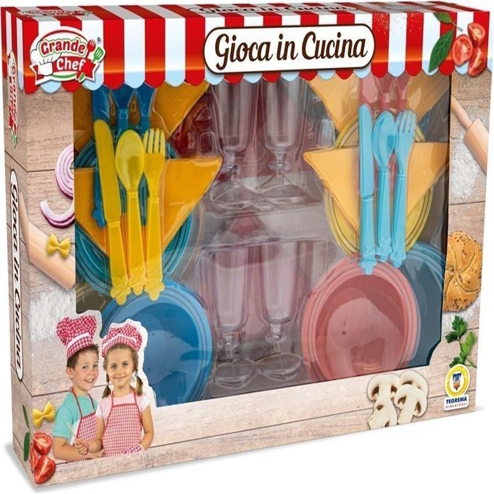 Teorema - Grande Chef 68790 Saucers and Cutlery Set
