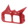 Aluminum Alloy Steering Servo Guard, CNC Machined SOA Armor Cover, Protective Upgrade Part for 1/10 RC Crawler Cheeter Rig Rock Bouncer Roll Cage Capra RR10 Wraith DIY RC Car Upgrade Parts Red view 3