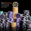 Playzaic 500-piece Aluminum Ace Casino Poker Chip Case - 14-gram Heavy Clay Composite Set - Casino Chips for Texas Holdem, Blackjack - Betting Game Accessories view 3
