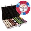 Playzaic 1000-piece Aluminum Phoenix Poker Chip Case - 10-gram Real Clay Set - Casino Chips for Texas Holdem, Blackjack - Betting Game Accessories view 1