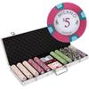 Playzaic 500-piece Aluminum Milano Poker Chip Case - 10-gram Real Clay Set - Casino Chips for Texas Holdem, Blackjack - Betting Game Accessories view 1