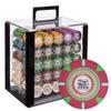 Playzaic 1000-piece Acrylic The Mint Poker Chip Case - 13.5-gram Heavy Clay Composite Set - Casino Chips for Texas Holdem, Blackjack - Betting Game Accessories view 1