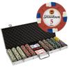 Playzaic 500-piece Aluminum Showdown Poker Chip Case - 13.5-gram Heavy Clay Composite Set - Casino Chips for Texas Holdem, Blackjack - Betting Game Accessories view 1