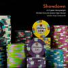 Playzaic 500-piece Aluminum Showdown Poker Chip Case - 13.5-gram Heavy Clay Composite Set - Casino Chips for Texas Holdem, Blackjack - Betting Game Accessories view 3