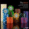 Playzaic 500-piece Aluminum The Mint Poker Chip Case - 13.5-gram Heavy Clay Composite Set - Casino Chips for Texas Holdem, Blackjack - Betting Game Accessories view 3