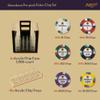 Playzaic 1000-piece Acrylic Showdown Poker Chip Case - 13.5-gram Heavy Clay Composite Set - Casino Chips for Texas Holdem, Blackjack - Betting Game Accessories view 2