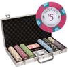 Playzaic 300-piece Aluminum Milano Poker Chip Case - 10-gram Real Clay Set - Casino Chips for Texas Holdem, Blackjack - Betting Game Accessories
