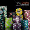 Playzaic 1000-piece Aluminum Poker Knights Poker Chip Case - 13.5-gram Heavy Clay Composite Set - Casino Chips for Texas Holdem, Blackjack - Betting Game Accessories view 3