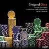 Playzaic 1000-piece Aluminum Striped Dice Poker Chip Case - 11.5-gram Clay Composite Set - Casino Chips for Texas Holdem, Blackjack - Betting Game Accessories view 3