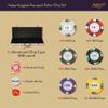 Playzaic 500-piece Aluminum Poker Knights Poker Chip Case - 13.5-gram Heavy Clay Composite Set - Casino Chips for Texas Holdem, Blackjack - Betting Game Accessories view 2