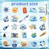 100 PCS Cruise Travel Stickers, Nautical Vacation Stickers Relaxing Cruise Ship Sticker Waterproof Vinyl Stickers for Phone Cases, Laptops, Travel Luggage, Journals, Scrapbook, Water Bottle view 3