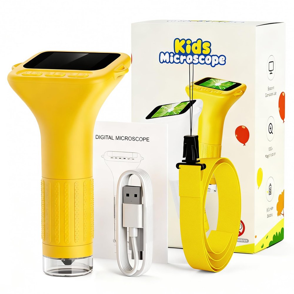 1000X Handheld Digital Microscope (Yellow)