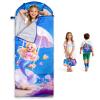 ETGLCOZY Kids Sleeping Bag with Pillow - Larger Toddler Nap Mat - Slumber Bag for Girls Boys, Washable, Roll up, Perfect for Camping Backpacking Daycare Preschool Travel Sleepover Ages 3-12 Years view 1