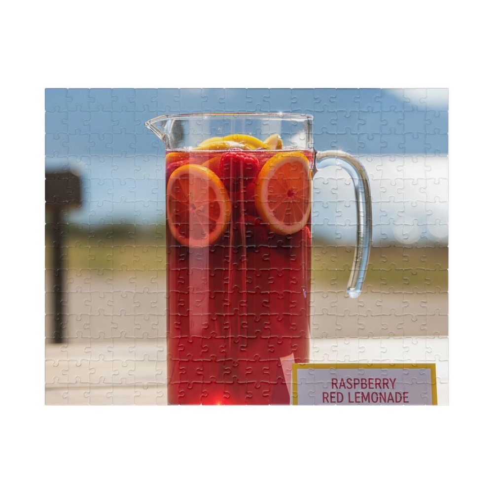 Raspberry Red Lemonade Jigsaw Puzzle Idaho Made in USA, 252/520 Pieces, Premium Puzzle