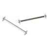 2PCS RC Metal Rear Dogbones Drive Shaft High Performance Aluminum Alloy Upgrade Spare Parts for 1/16 RC Car 16889 Model Durable Lightweight Easy to Install view 2