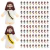 ajabavbd 100Pcs Little Jesus Figures, Action Figures Little Jesus Figurines in Bulk, Jesus Figures to Hide and Seek Religious Gifts for Christian Easter Egg Stuffers Fillers, Jesus for Christmas view 1