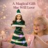 11.5-Inch Light-Up Decorative Doll with LED Dress,3 Lighting Modes (Slow Flash, Fast Flash, Steady On),Display Stand Included  A Magical Gift for Girls view 2