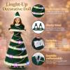 11.5-Inch Light-Up Decorative Doll with LED Dress,3 Lighting Modes (Slow Flash, Fast Flash, Steady On),Display Stand Included  A Magical Gift for Girls view 4