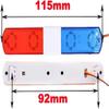 1/10 RC Car Simulation Police Lights Multi-Function Flash LED Lamp Nine Flashing Light Modes for 1/8 Crawler Off Road Rally Truck Cars HSP Traxxas Tamiya RC4WD (red, 145mm) view 2
