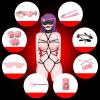Novelty 12 Piece Leather Strength Training Combination Set, Hand, Leg, and Hip Exercise Accessories [Pink], Fun Dice Racket Tool, Couple Gift view 2