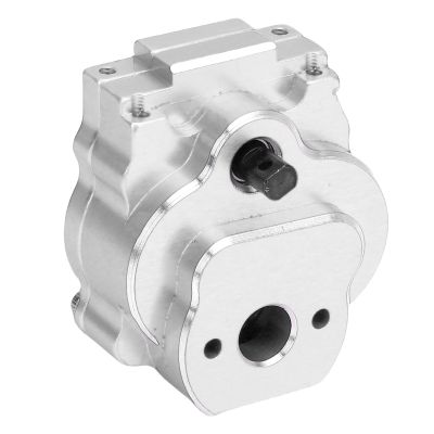 SPYMINNPOO 24 1 Aluminum Alloy Transmission, CNC Precision Machined Upgrade Part, for Redcat 18 1/18 RC Crawler (White)