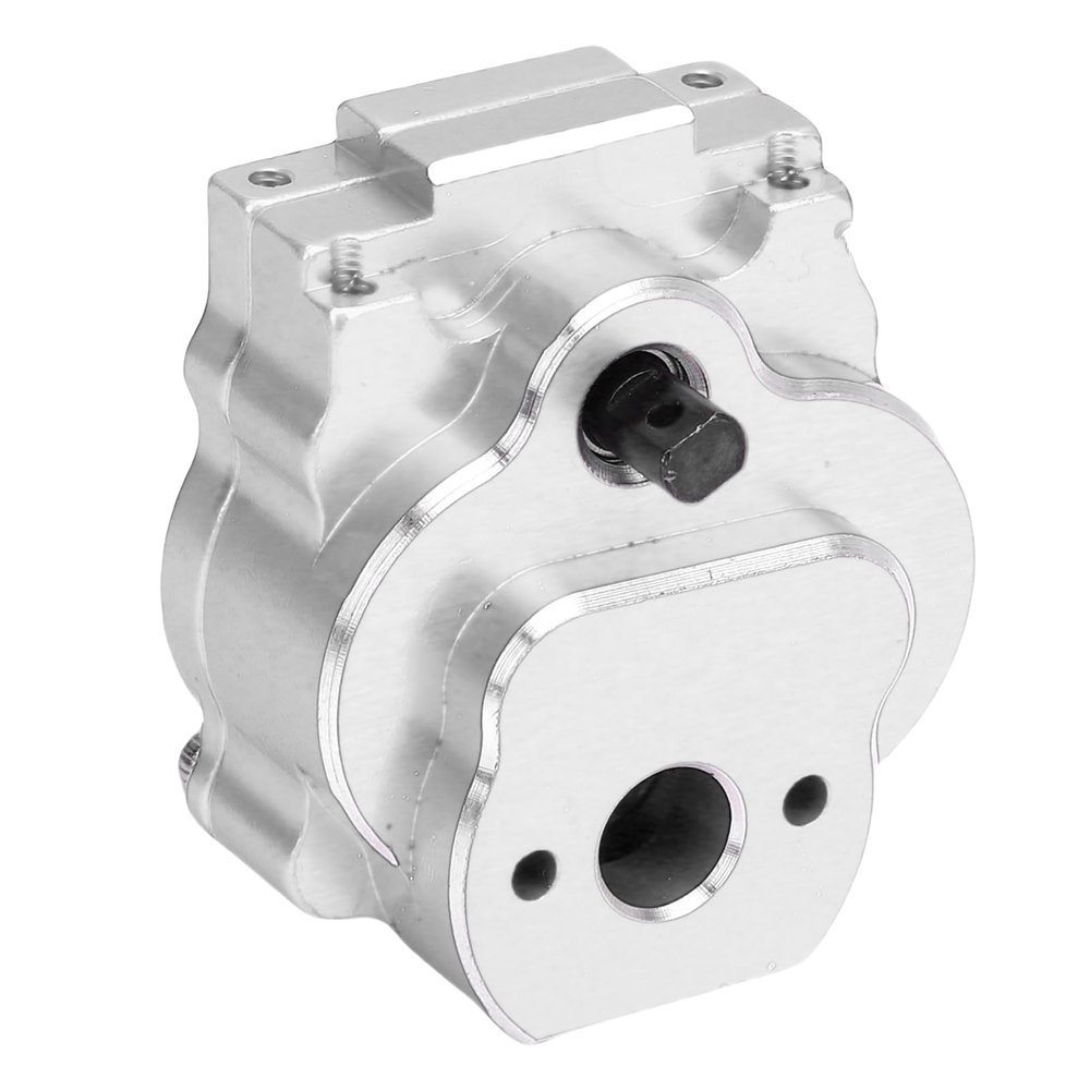 SPYMINNPOO 24 1 Aluminum Alloy Transmission, CNC Precision Machined Upgrade Part, for Redcat 18 1/18 RC Crawler (White)