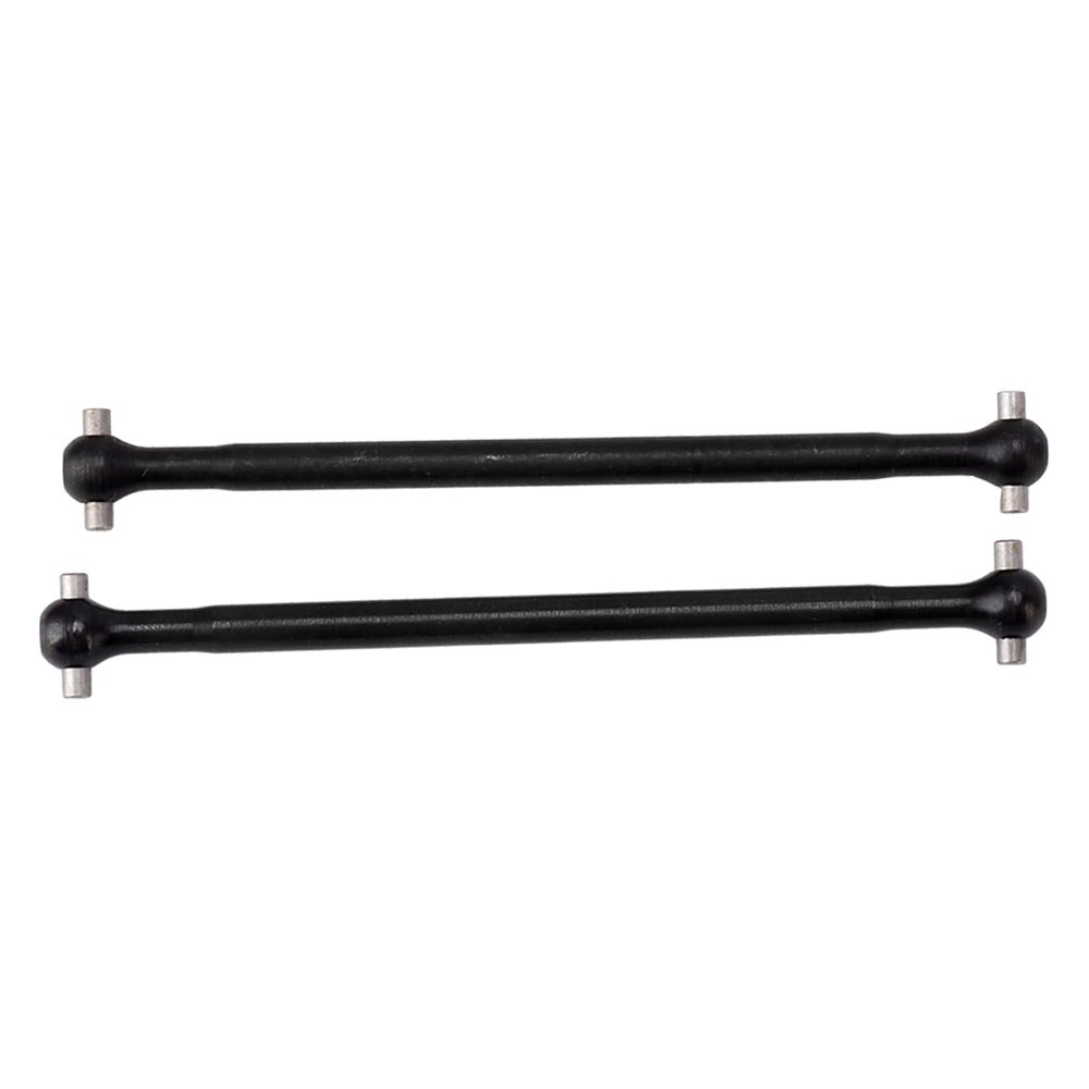 2Pcs 101.5mm 1/8 RC Car Rear Drive Shaft Steel Material for ZD Racing 08421 08427 08428 9020 9116 9203 1/8 RC Cars Black 42g