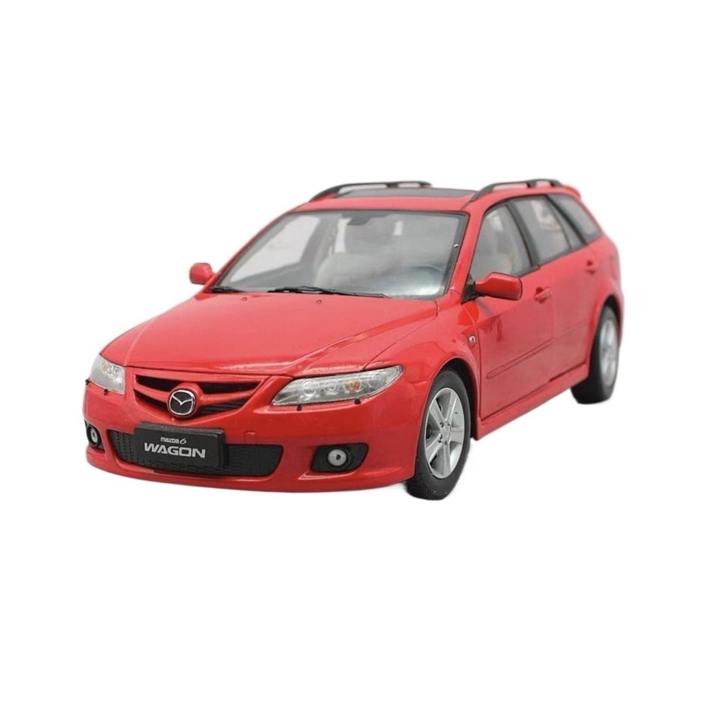 Scale Model Vehicles 1:18 for Mazda 6 Station Wagon Red Alloy Car,Replica Car Diecast Model