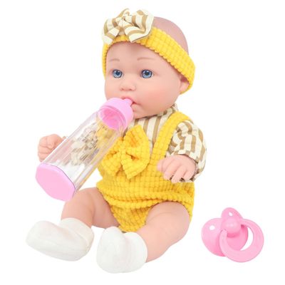 ECORELF 12 Baby Doll and Accessories, 6 Pcs Realistic Baby Doll Play Set with Clothes for Toddlers -Gift Box