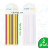 2pcs Transparent Mahjong Line Finder Notes, Writable Travel Mahjong Card Shuffler Line Reader Marker Sticky Strips for Beginners & Experienced Player Strategy Tool No Residue Adhesive view 2