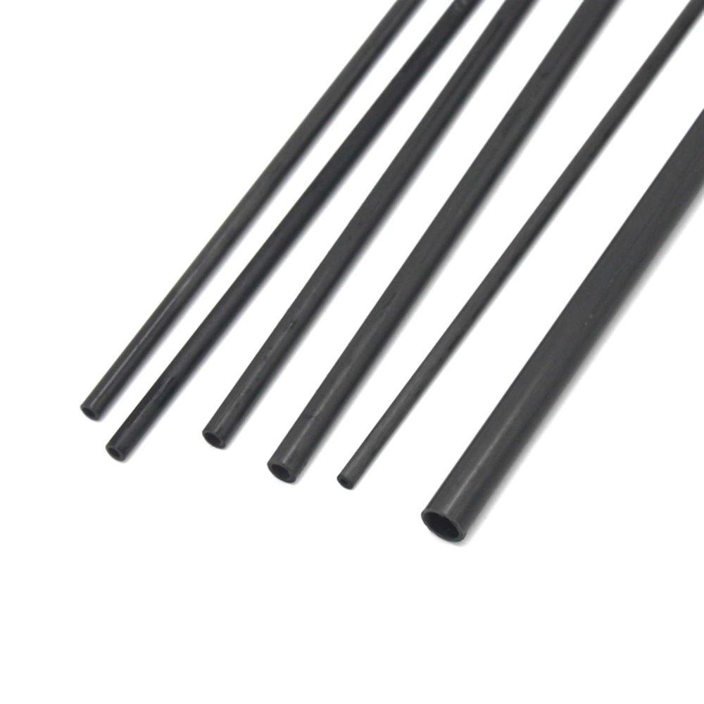 TYXTTGY 4 PCS RC Airplane Plane Wing Reinforced Carbon Tube 4X2 6X4 8X6 10X8.5mm Fixing Wing Support Tube 50cm Replacement(10 * 8mm)