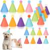 24 Pcs Mini Party Hat for Stuffed Animals DIY Birthday Hat Decor for Doll Pets Dog Cat Rabbit Puppies Costume view 1