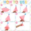 24 Pcs Mini Party Hat for Stuffed Animals DIY Birthday Hat Decor for Doll Pets Dog Cat Rabbit Puppies Costume view 3