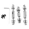 SKDUBRW RC Car Drive Shafts for WPL B16 B36 for JJRC Q60 Q63 Q64 MN77 FY004 6WD 1/16 rc Cars Upgrade Parts Accessories 3Pcs Metal Drive Shaft CVD view 2