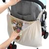 Accmor Universal Stroller Organizer, Large Storage Stroller Bag Fits for Uppababy, Nuna, Britax, Doona Strollers, Non-Slip Adjustable Storage Caddy Accessories for Stroller Crib view 2