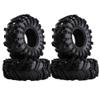 4Pcs 2 2 Inch Beadlock Wheel Rim Rubber Tire Set Compatible with 1 10 Scale RC Crawler Models Like TRX 4 90046 Voodoo KLR(4PCS Tires) view 1