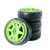 103mm 1/8 1/10 Short Course Tires with 17mm Hex Wheels for RC Models Flat Tread Wear-Resistant Grip Tires Compatible with Various Brands view 1