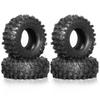 1/24 1/18 Scale Crawler Tires RED 1 0 Rock Terrain Tires Compatible with SCX24 AX24 Upgrade Parts(RS001 4PCS) view 1