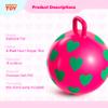 EVERICH TOY 2-Pack Hopper Ball for Kids, 15In Bouncy Ball with Handle, Full Heart Girls Toys for Indoor Outdoor Active Play, Great Balance Hopping Toys Gifts for 3 4 5 6 Yr Old Girls Boys view 2